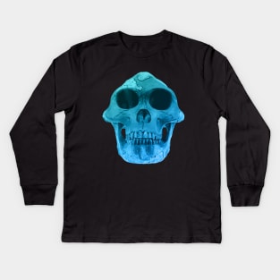 Australopithecus Afarensis "Lucy" Fossil Skull Kids Long Sleeve T-Shirt